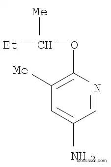 Molecular Structure of 1247912-28-2 (6-sec-butoxy-5-Methylpyridin-3-aMine)